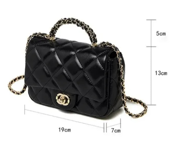 Bolsa Crossbody Matelassê em Couro Paris