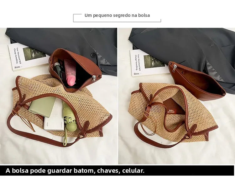 Bolsa de Ombro Maresias Marrom