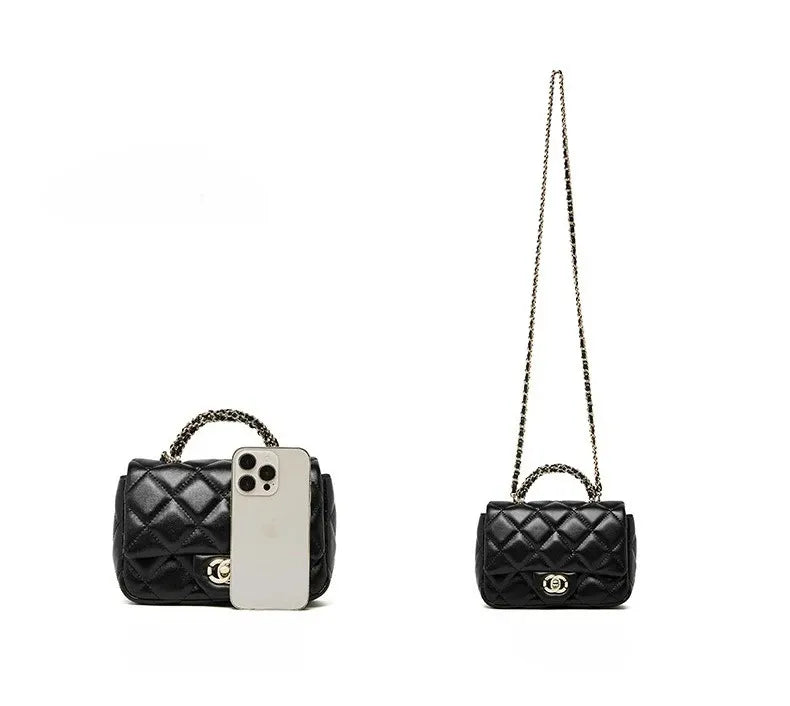 Bolsa Crossbody Matelassê em Couro Paris