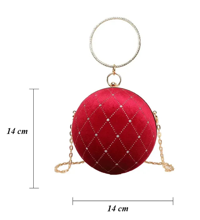 Bolsa de Mão Globo Velvet