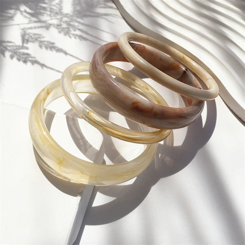 Conjunto Braceletes Mármore