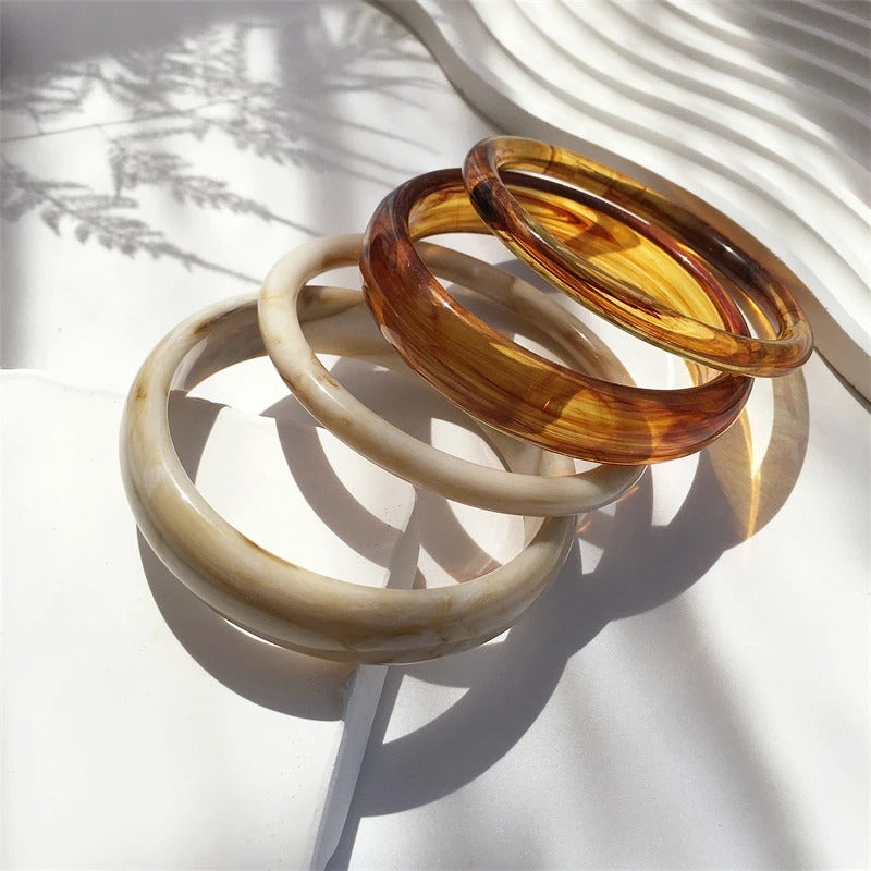 Conjunto Braceletes Mármore