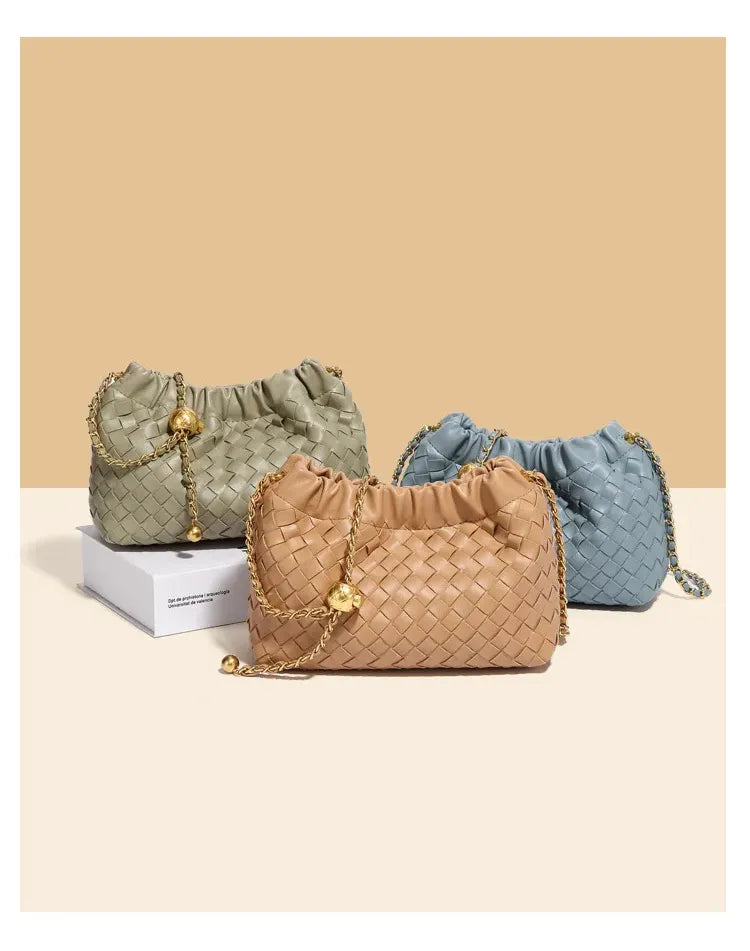 Bolsa em Tressê Crossbody Liandra Pistache