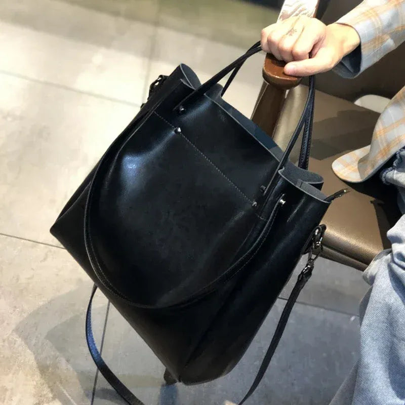 Bolsa Tote de Ombro Couro Legítimo MontPellier