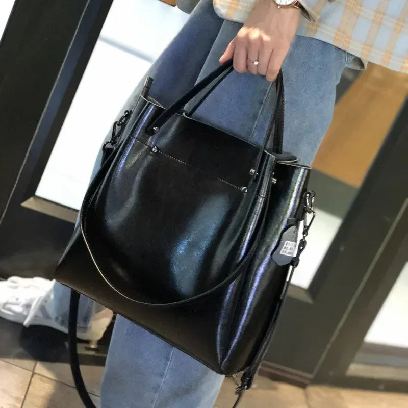 Bolsa Tote de Ombro Couro Legítimo MontPellier