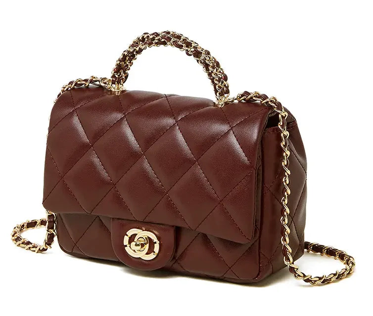 Bolsa Crossbody Matelassê em Couro Paris