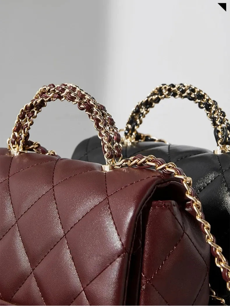 Bolsa Crossbody Matelassê em Couro Paris