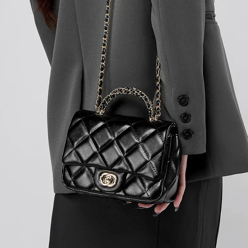 Bolsa Crossbody Matelassê em Couro Paris