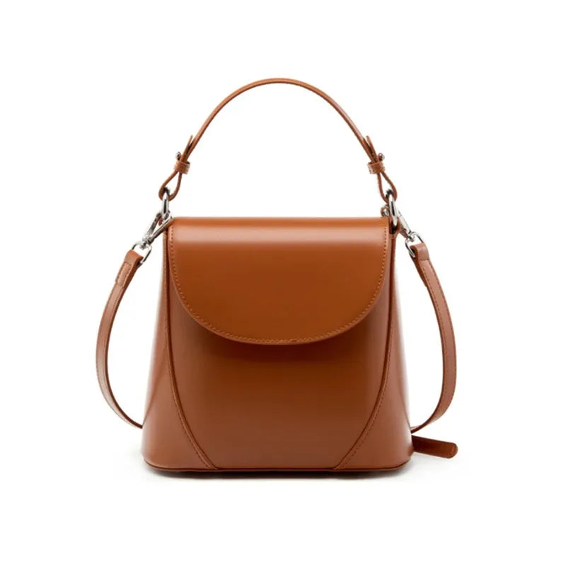 Bolsa Bucket Couro Legítimo Marbelle