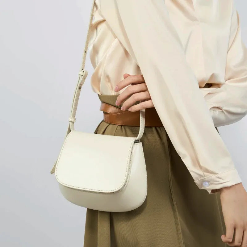 Bolsa Satchel em Couro Hush
