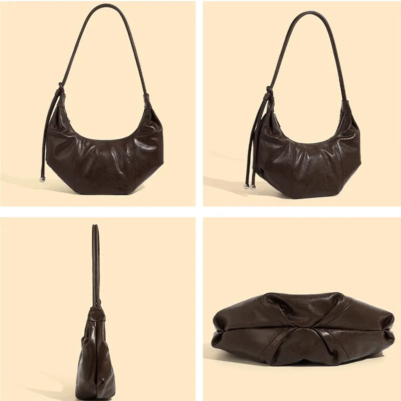 Bolsa Hobo em couro Bebel