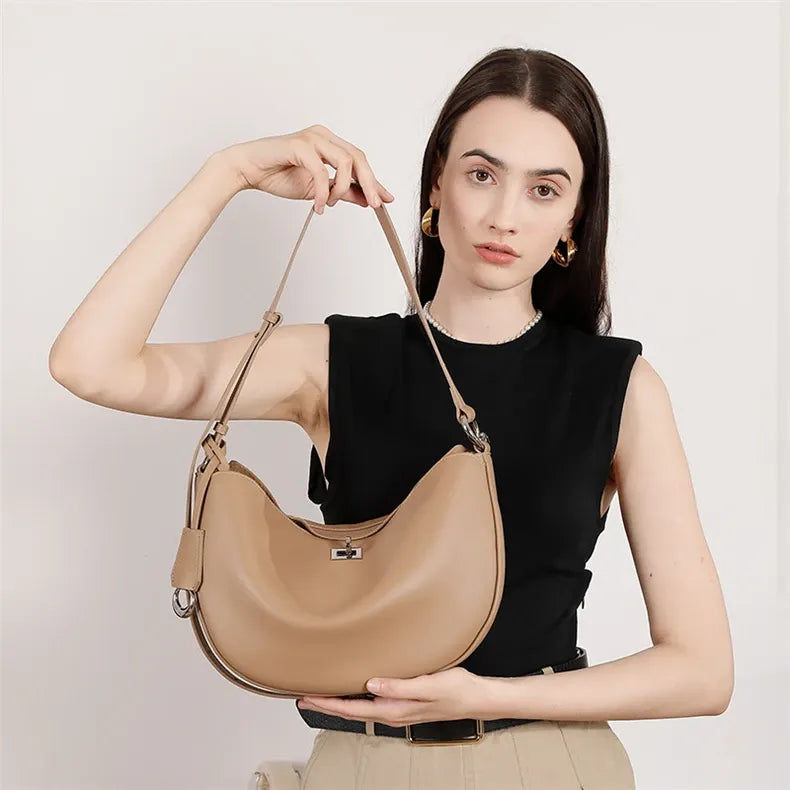 Bolsa de Ombro em Couro Verena