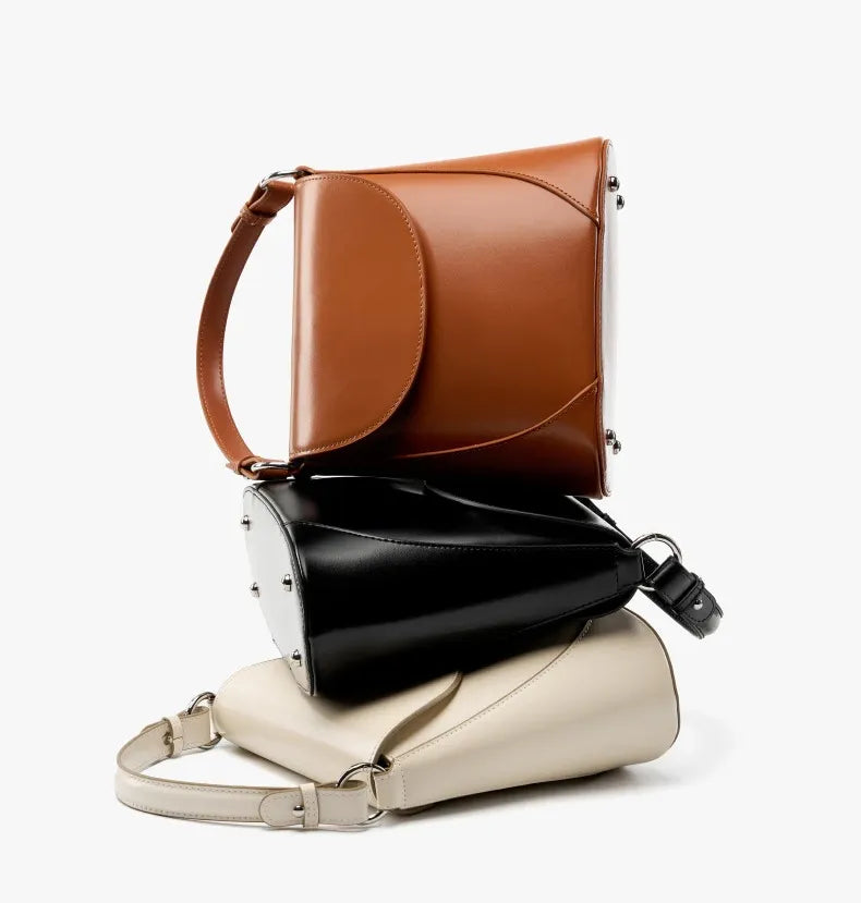 Bolsa Bucket Couro Legítimo Marbelle