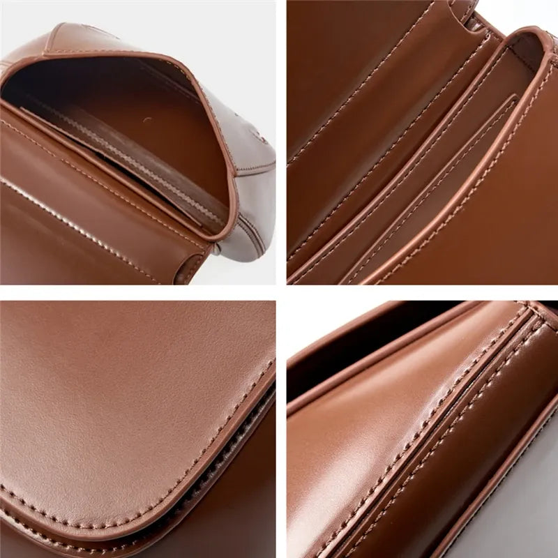 Bolsa Satchel em Couro Hush