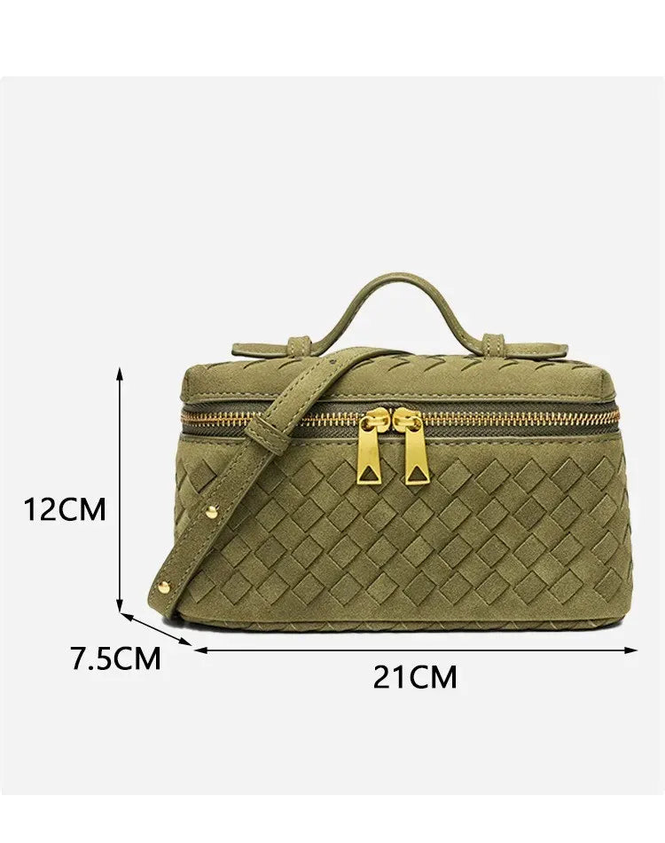 Bolsa Gênova Camurça em Tressê