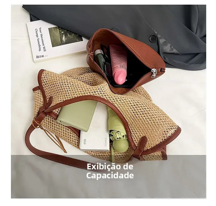 Bolsa de Ombro Maresias Marrom