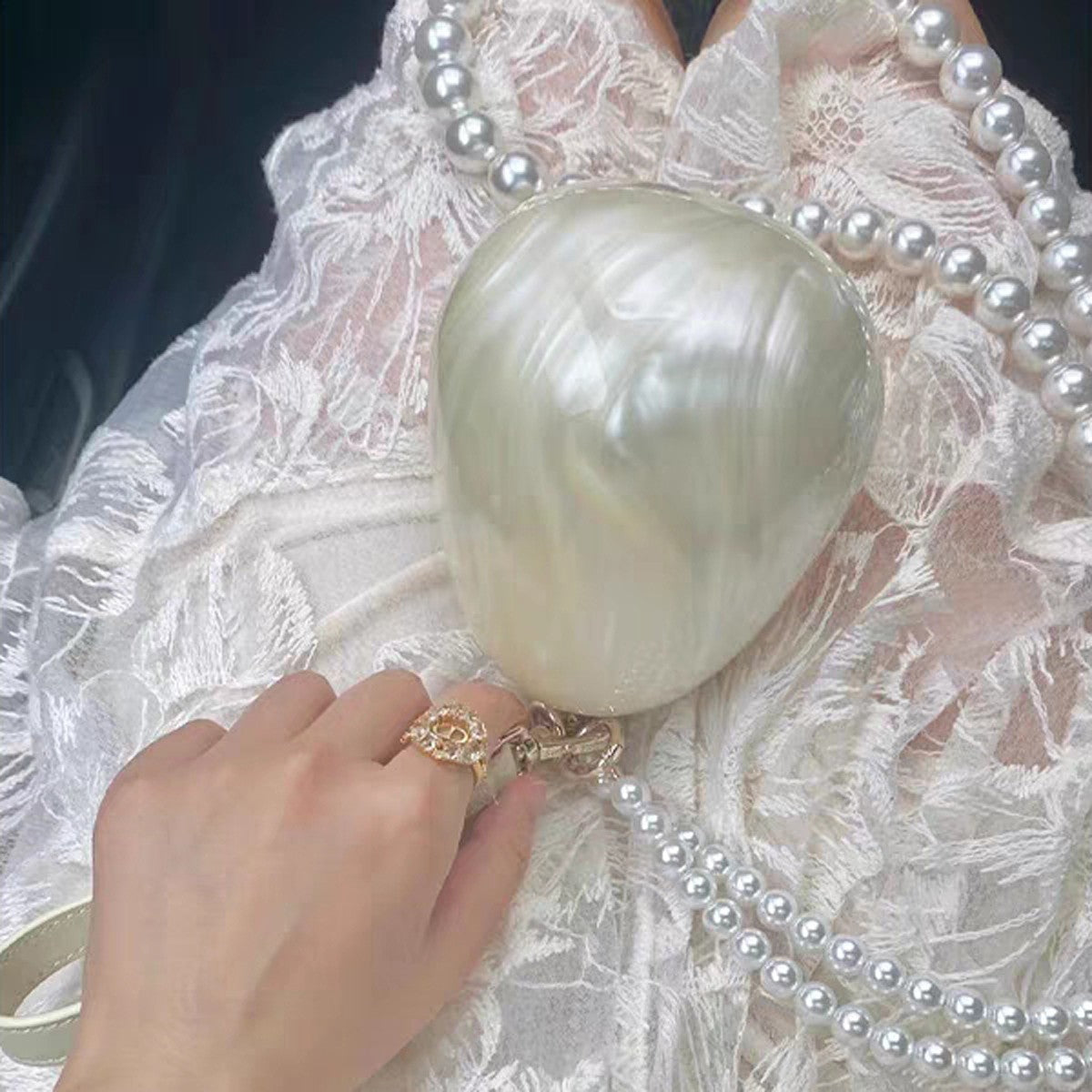 Mini Bolsa de Mão Pérola