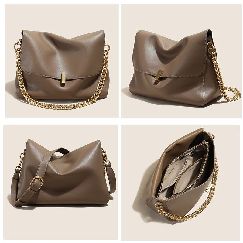 Bolsa de Ombro Couro Legítimo Viena