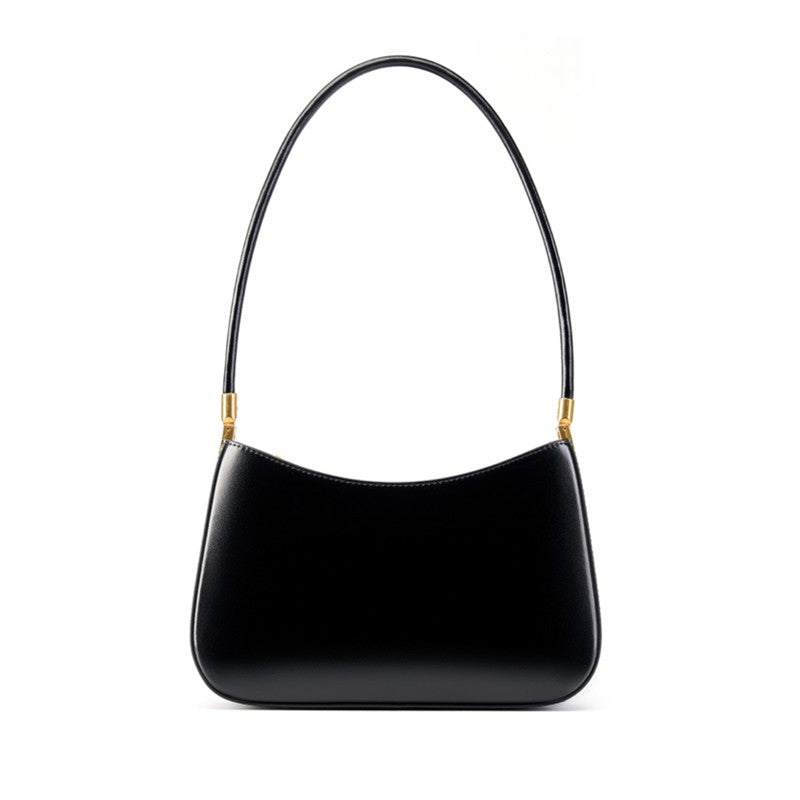 Hifasion na moda do couro genuíno axilas sacos de ombro para as mulheres 2025 designer luxo crescente tote trabalho senhoras bolsas