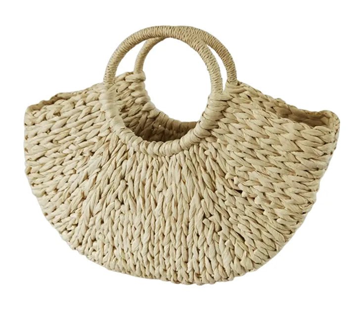 Bolsa Estruturada Palha Colorida Recifes