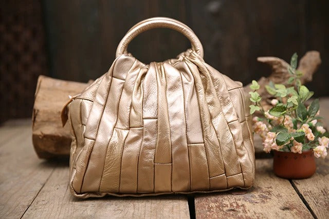 Bolsa em Couro Macio Mosaico