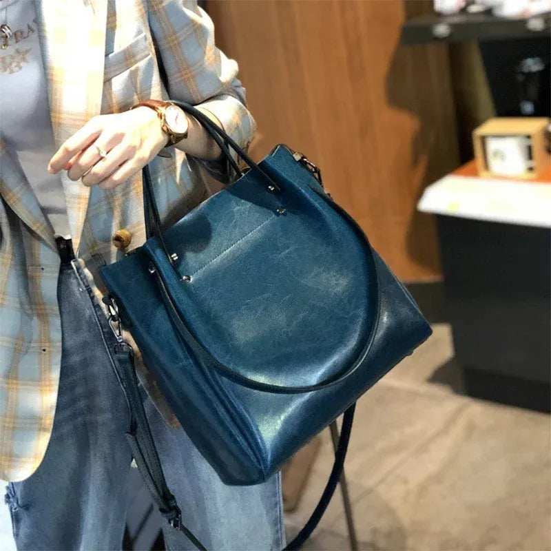 Bolsa Tote de Ombro Couro Legítimo MontPellier