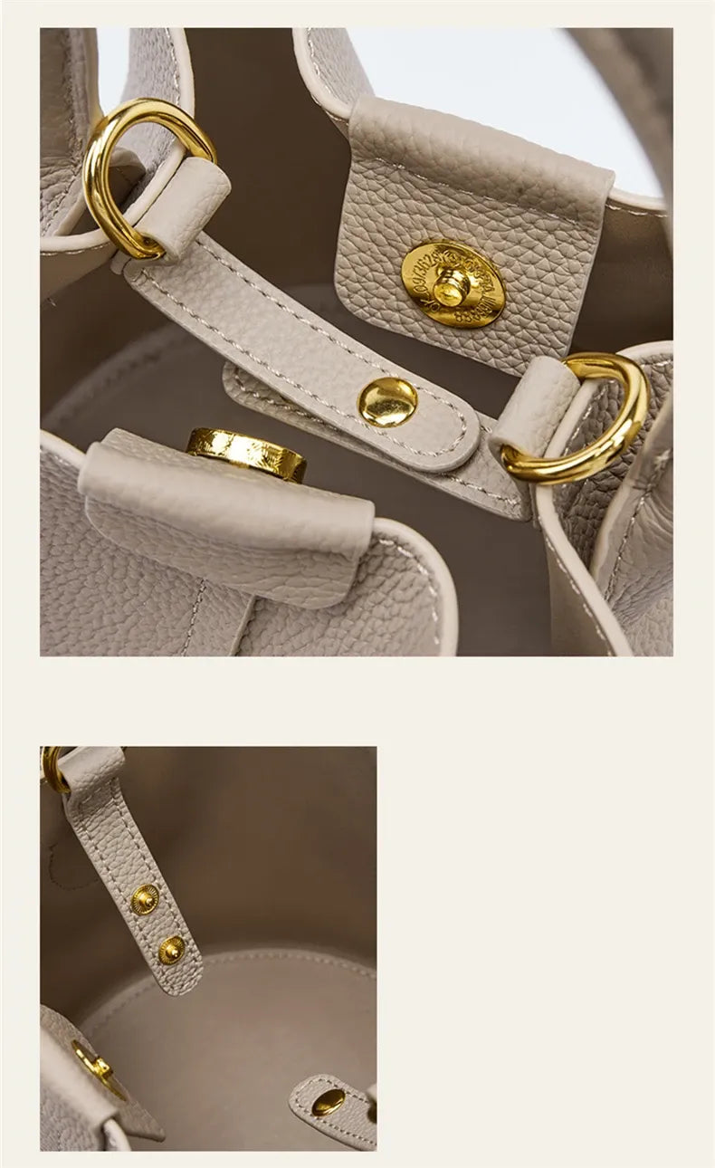 Bolsa Bucket Couro Legítimo Breeze