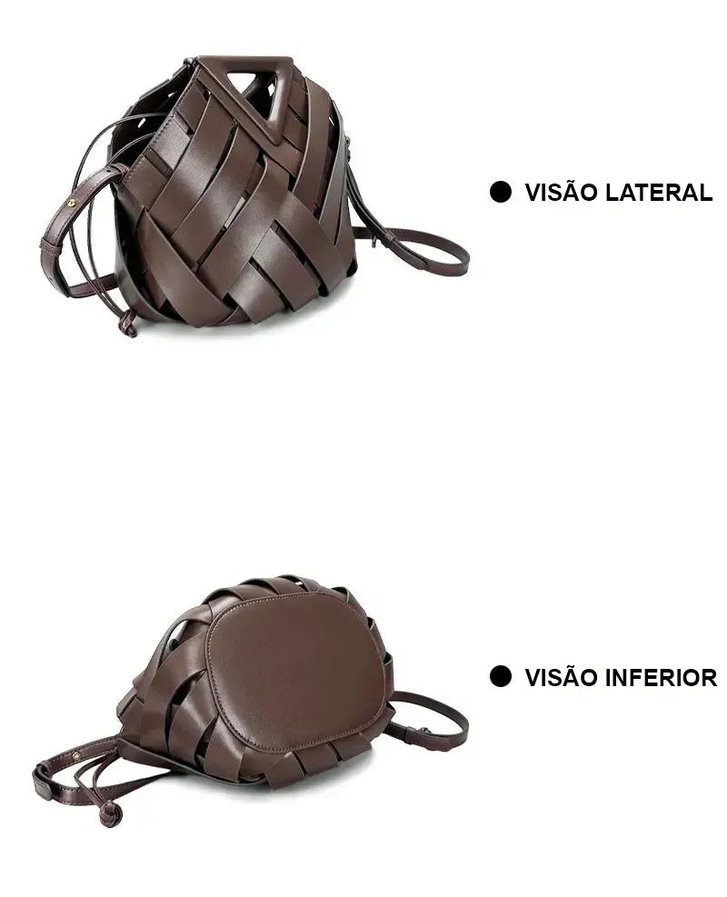 Bolsa de Ombro Couro Legítimo Lorena