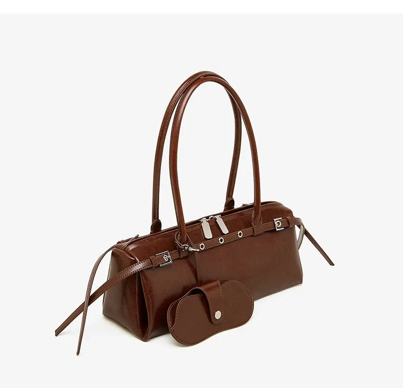 Bolsa Baguete em Couro Karen