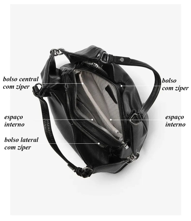 Bolsa Maxi em Couro Madeleine