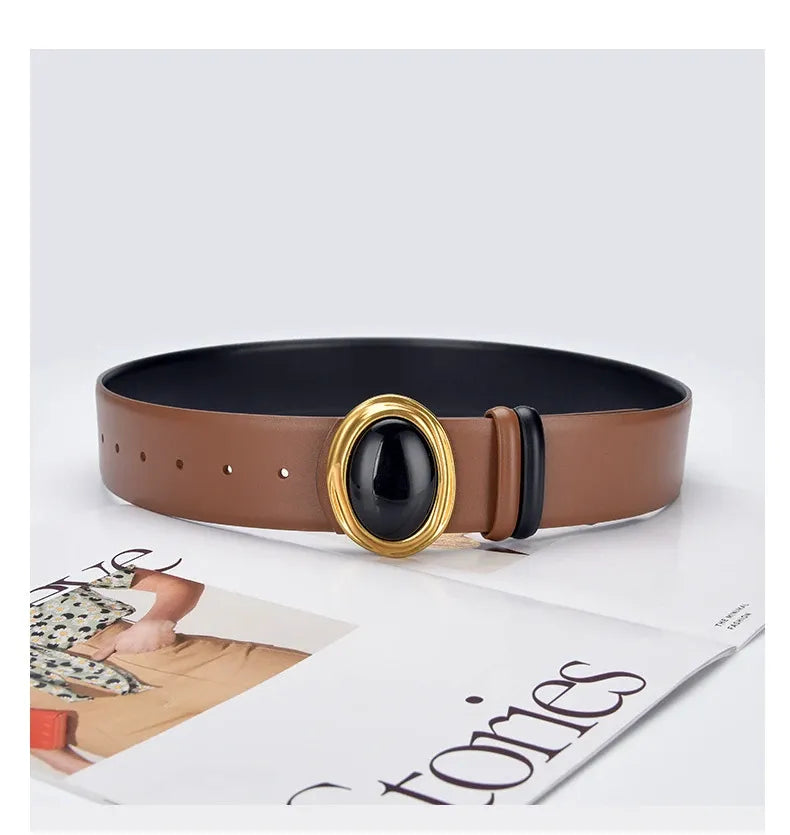 Cinto Couro Genuíno Ônix