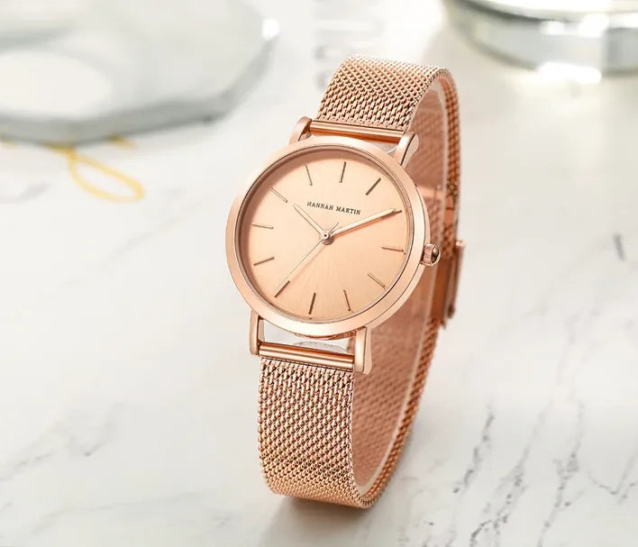 Relógio Aço Inoxidável Minimalist