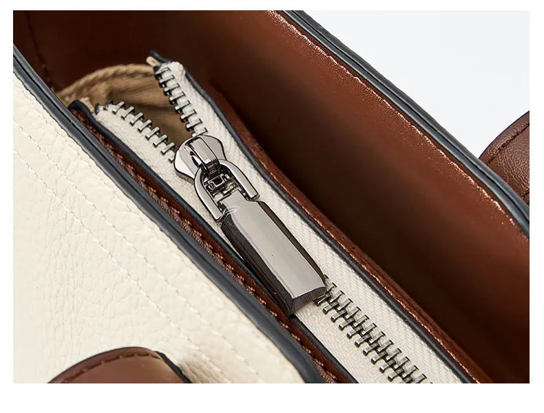 Bolsa Tote Clássica em Couro Brunei