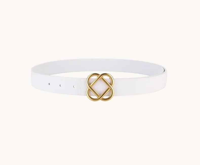 Cinto de Couro Legítimo Geometry