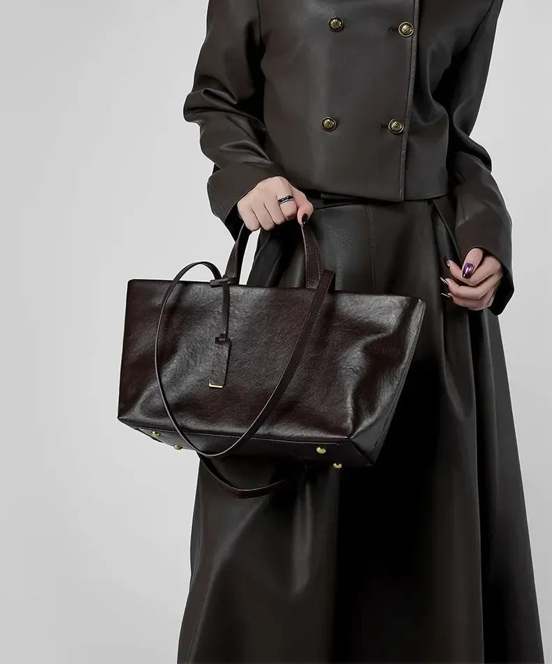Bolsa Tote em couro Officer