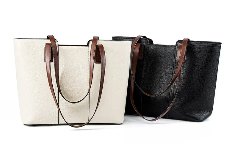 Bolsa Tote Clássica em Couro Brunei