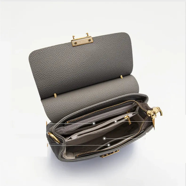 Bolsa Crossbody Couro Legítimo Angelina