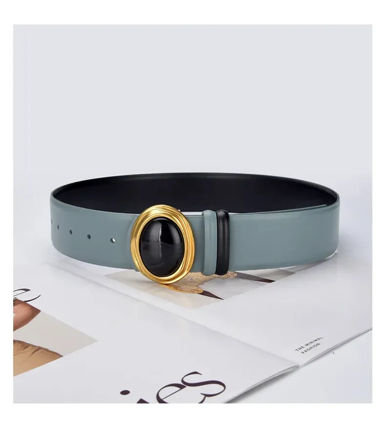 Cinto Couro Genuíno Ônix