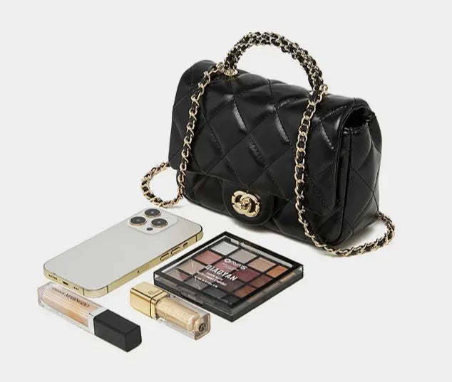 Bolsa Crossbody Matelassê em Couro Paris