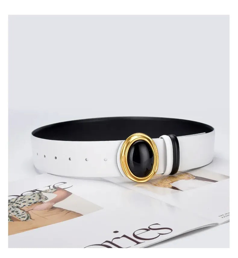 Cinto Couro Genuíno Ônix