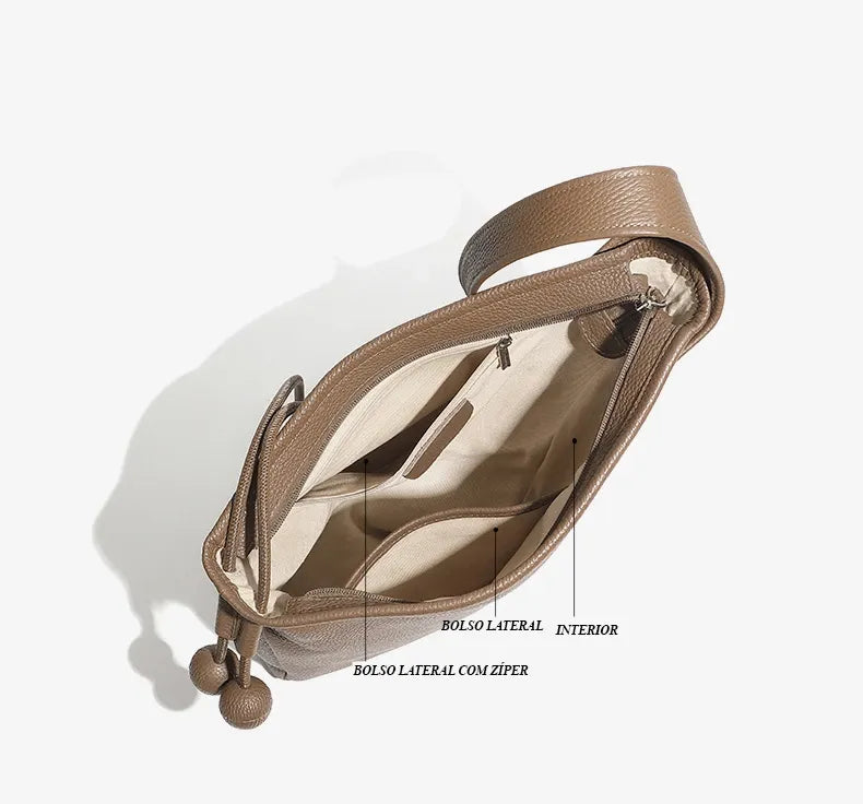 Bolsa Saco em Couro Gália