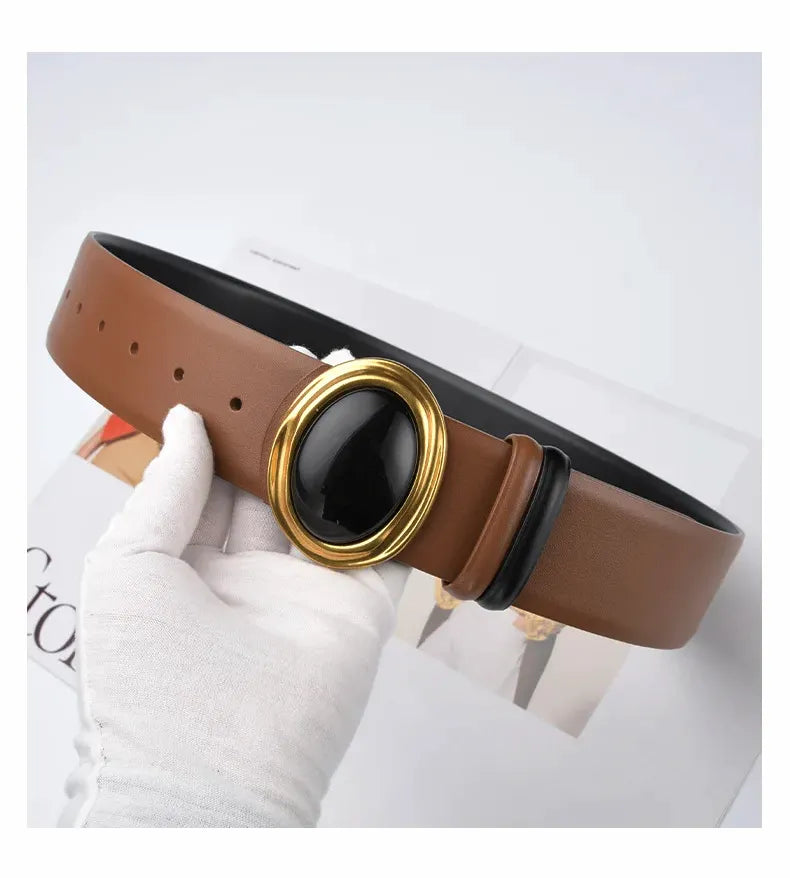 Cinto Couro Genuíno Ônix