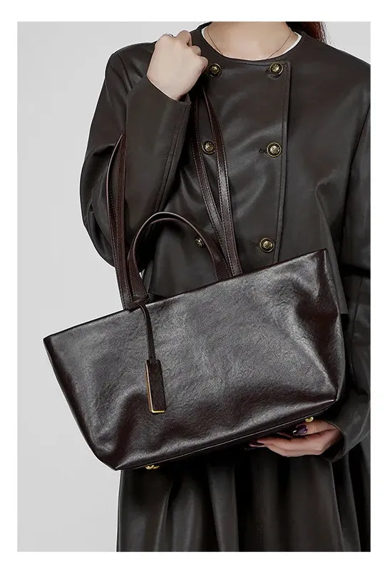 Bolsa Tote em couro Officer