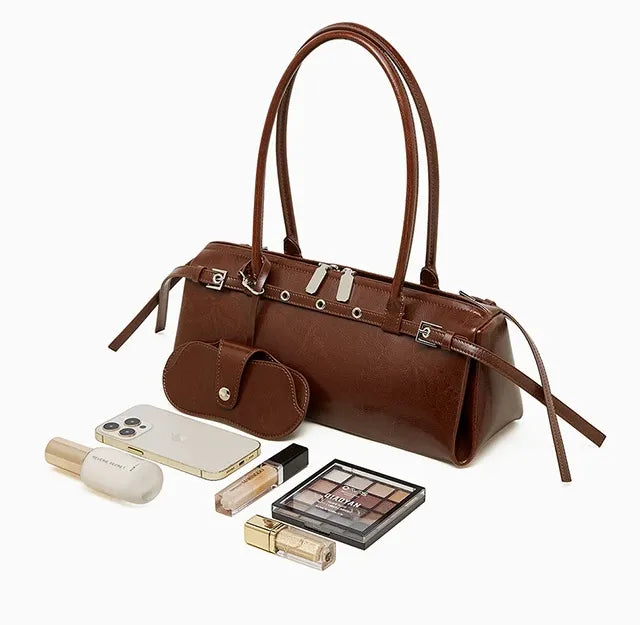 Bolsa Baguete em Couro Karen