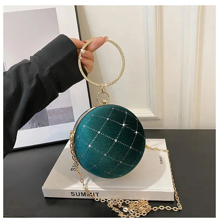 Bolsa de Mão Globo Velvet