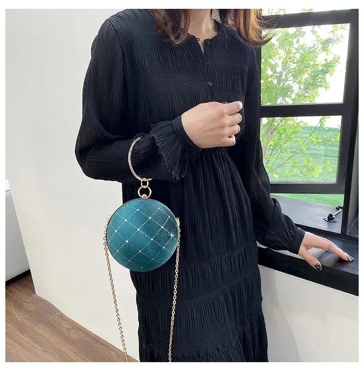 Bolsa de Mão Globo Velvet