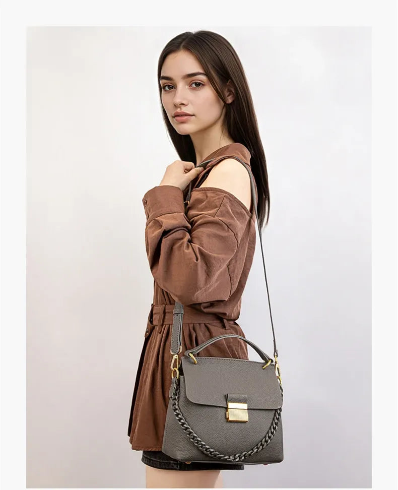 Bolsa Crossbody Couro Legítimo Angelina