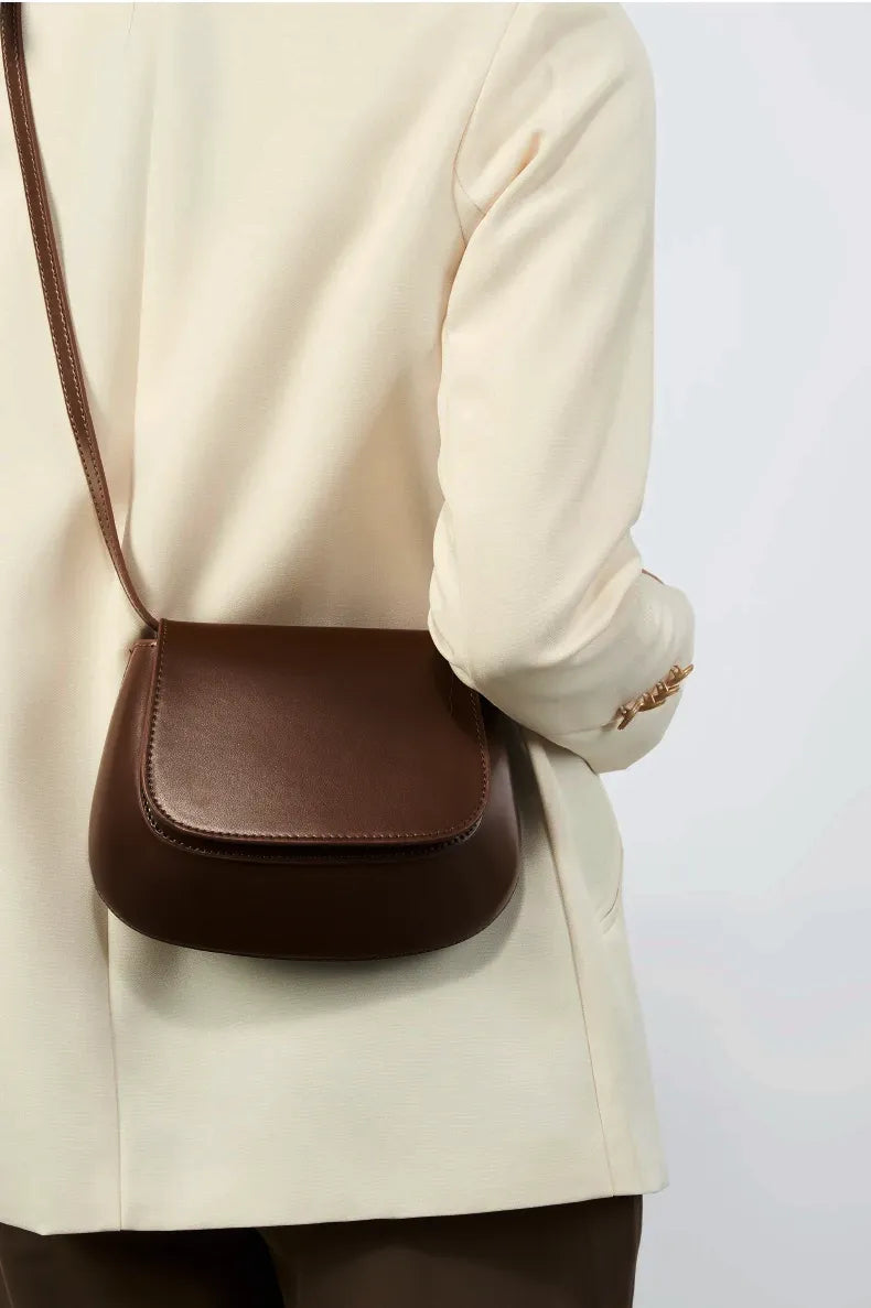 Bolsa Satchel em Couro Hush