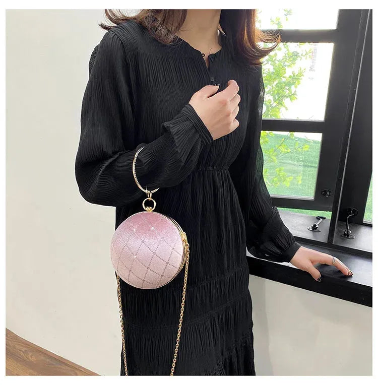 Bolsa de Mão Globo Velvet