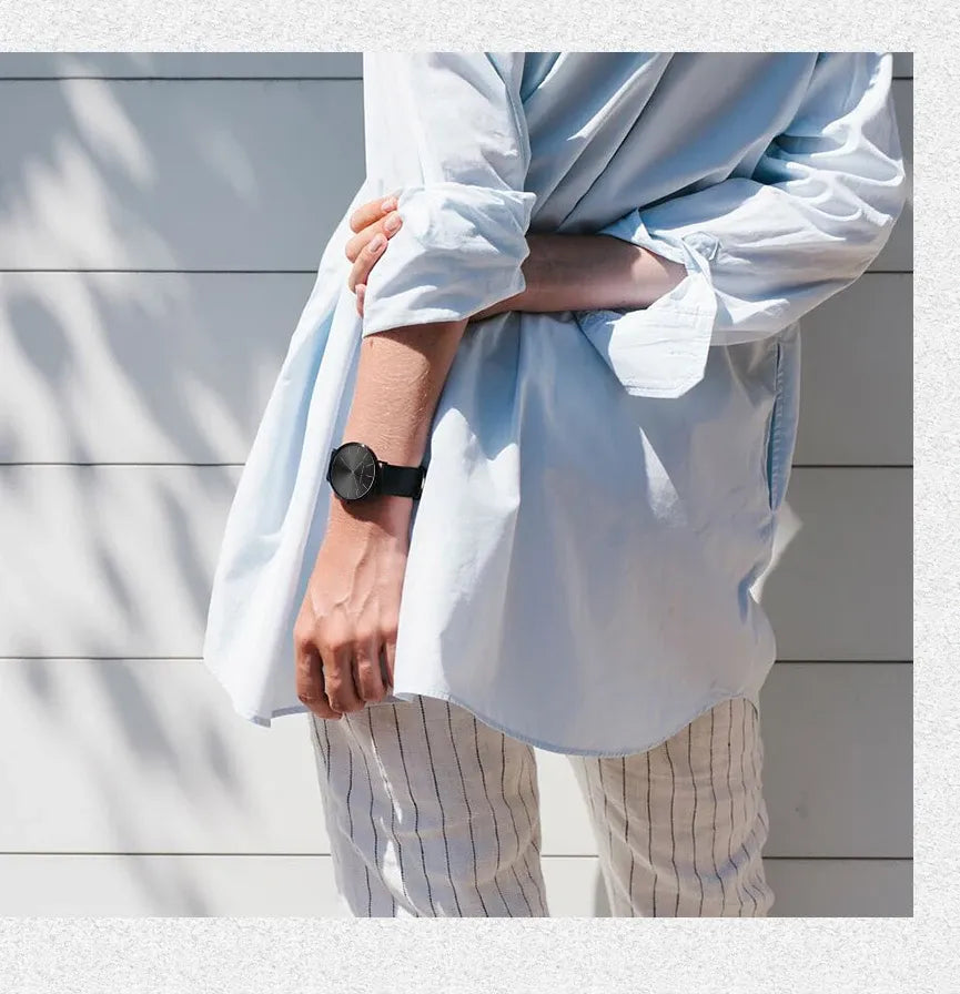 Relógio Aço Inoxidável Minimalist